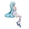New Hatsune Miku figure Pink Butterfly Fairy white dress sitting Noodles PVC model toy cake home decoration collect gifts