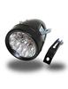 K-cocochi Bicycle Headlight, 7 LEDs, Bullet-Shaped, Retro Design, Battery-Operated (Black)