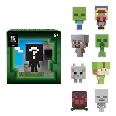 Minecraft Mob Kopf Mini Figur Sortiment Groß Blind Pack Figuren für Kinder ab 6 Jahren 986L-HDV64
