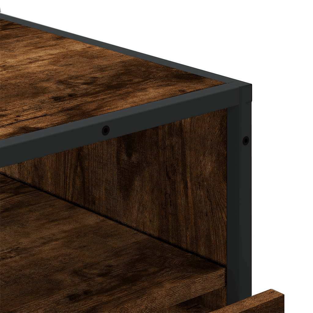 Vidaxl Chest of Drawers, Smoked Oak, 70X41X83.5 Cm, Wood-Based Material