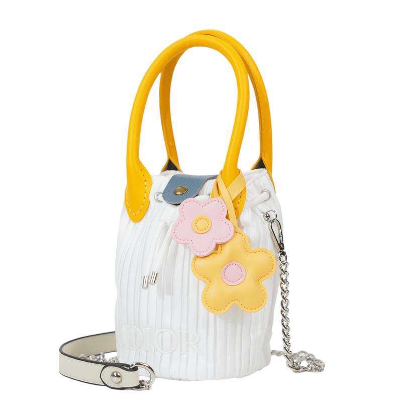 DIOR Bag [Customized Cosmetic Bag] Summer Flower Sea Niche Trendy High-end Cute Simple Fashion Versatile Classic Exquisite Storage Portable Polyester