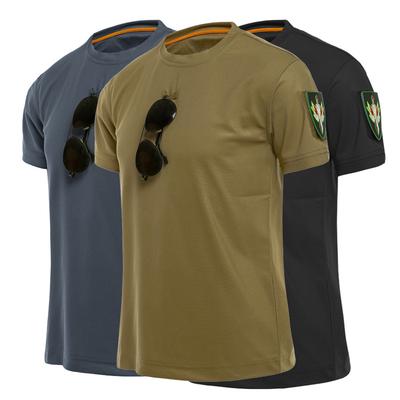 T-shirt d'extérieur à manches courtes pour hommes, ample et décontracté, extensible, à séchage rapide, T-shirt d'entraînement de Camouflage en plein air à manches courtes pour hommes