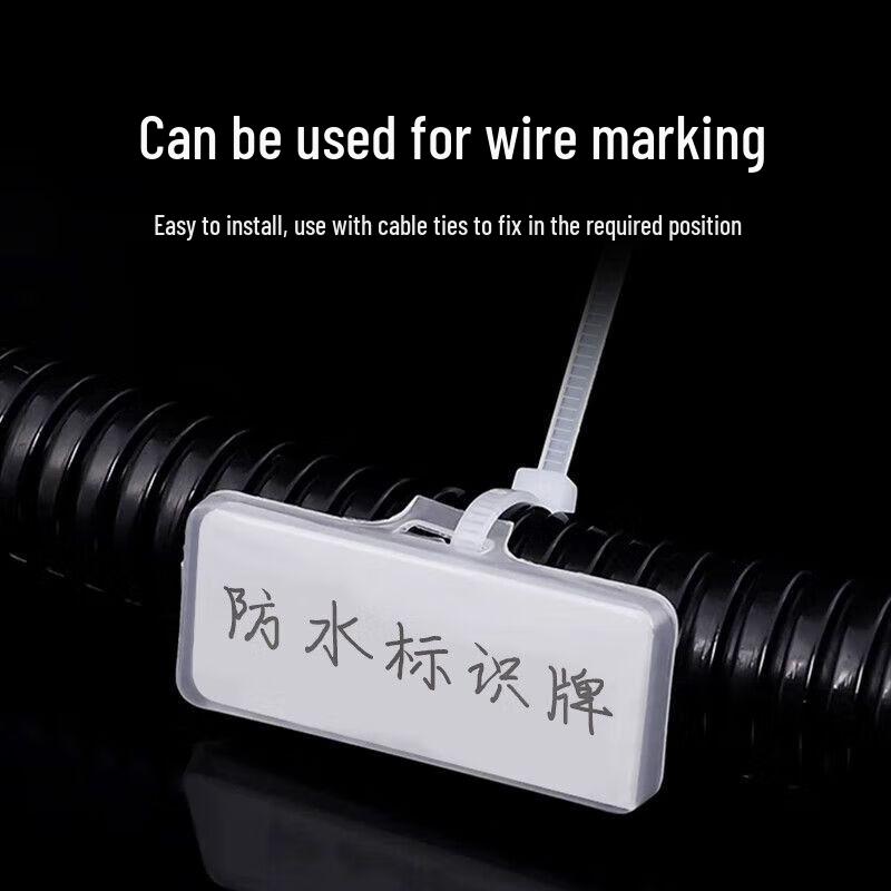 Waterproof Transparent Cable ID Tags
