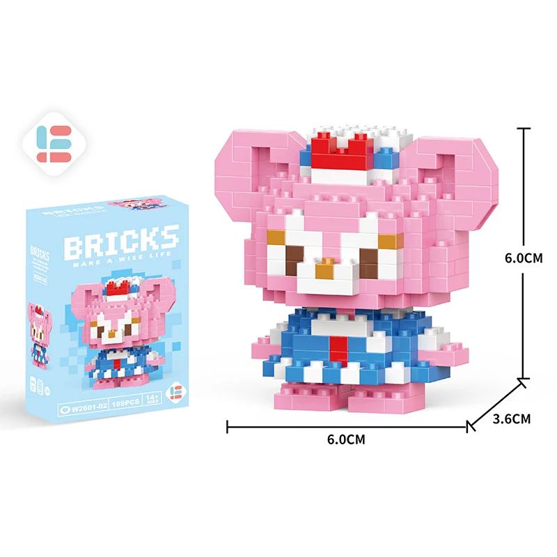 Stitch Building Blocks Anime Kawaii Cartoon mini Action Children's Figures Blocks Bricks Assemble DIY Toys Gift for Kids