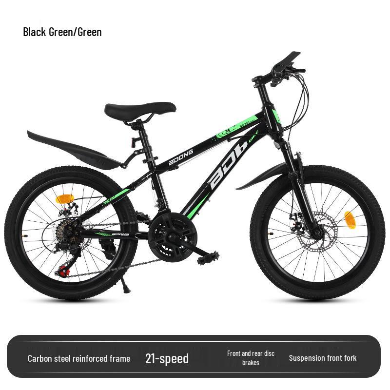 21-Speed Mountain Bike, 20-22 Inch, Dual Disc Brakes, Shock-Absorbing, Unisex Teen Road & Off-Road