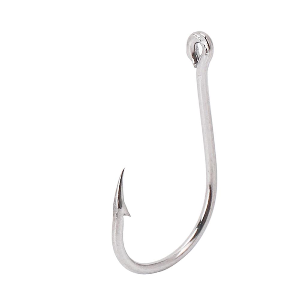 BAAU 2000Pcs Mixed Size 3-12 High Carbon Steel Carp Fishing Hooks Pack with Hole with Retail Box Jigging Bait
