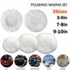 6pcs Polishing Bonnet Buffer Pads Set Soft Wool For 5-6" Car Polisher Waxing Soft Washable Reusable Car Polisher Waxing Tool Set