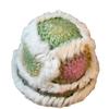 Colorful Rabbit Fur Fisherman Hat for Women In Autumn and Winter Hand Knitted Woolen Hat Warm Furry Hat Showing Face Small Plush Hat