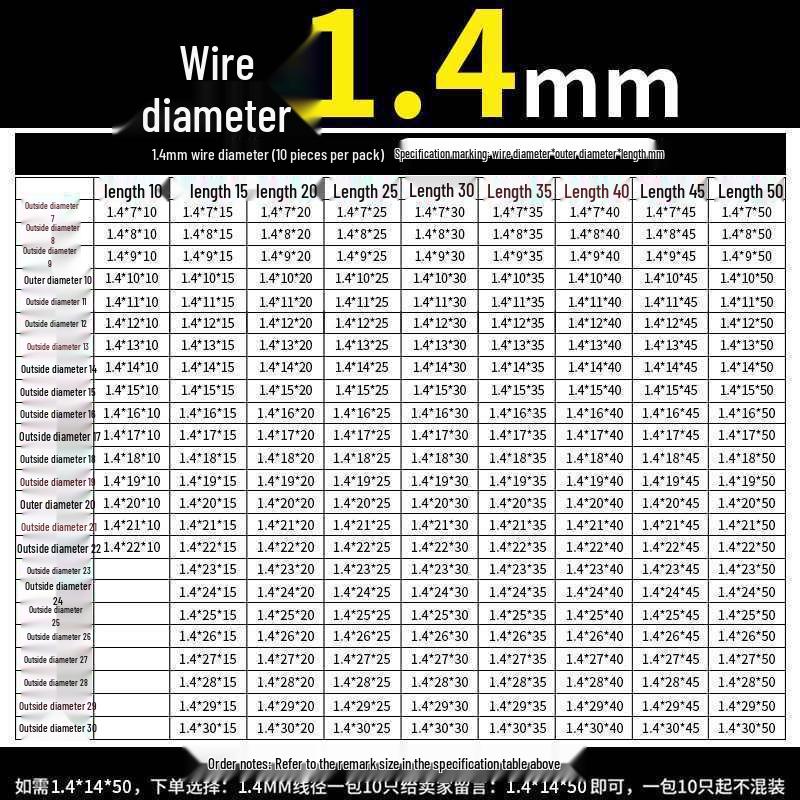 Universal Y-Type Compression Spring, 0.2-2.0mm Wire Diameter