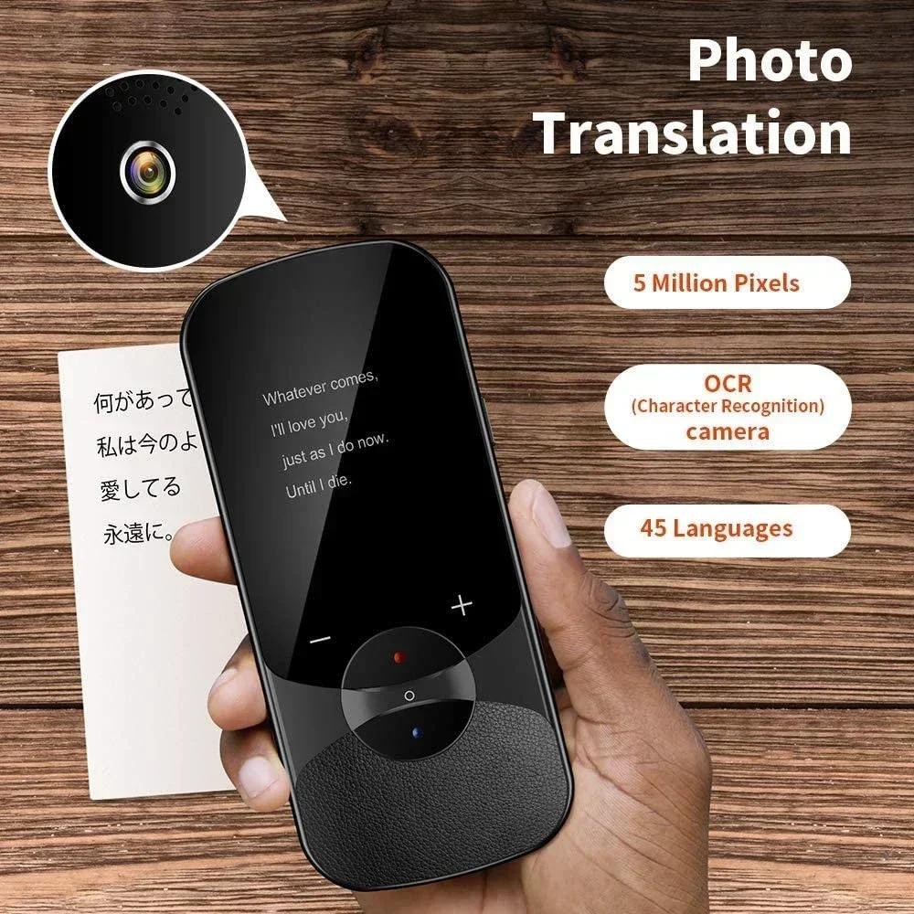 Language Translator Device, Two-Way Instant Voice Translator for 108 Languages, Real-Time Translation Device with Online Offline