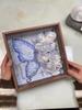 Texture Canvas Oil Painting Butterfly Rose Hand-Painted Photo Frame DIY Materials Minimalist Home Entrance Art Wall Decor