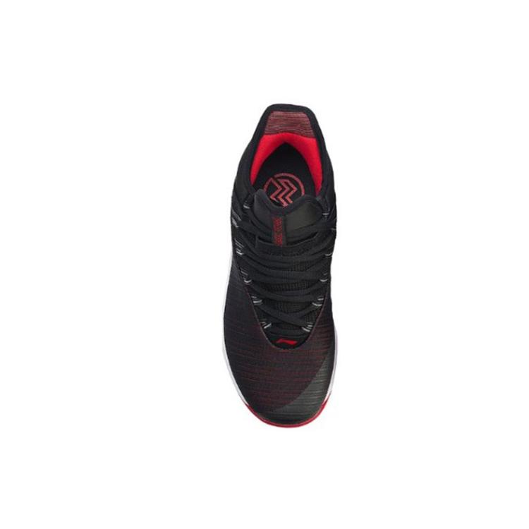 Li Ning Speed 5 Slip Resistant Lightweight Abrasion Resistant Low Top Basketball Shoes Men's Black Red ABAN051-6