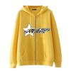 Evropské a americké pánské oblečení Amazon Dark Style Hip-hop Gotický Harajuku Y2K Pentagram Mikina s kapucí na zip Mikina s kapucí
