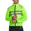 Windproof Cycling Jacket With Hood Breathable Reflective Long Sleeve Outerwear Mountain Road Bike Riding Use