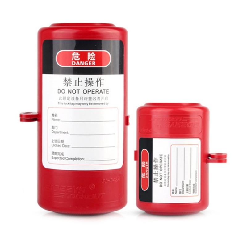 Plastic Tagout Plug Power Lock Plug Lockout Device Industrial Household Plug Lock Plug Lockout with Locking Label