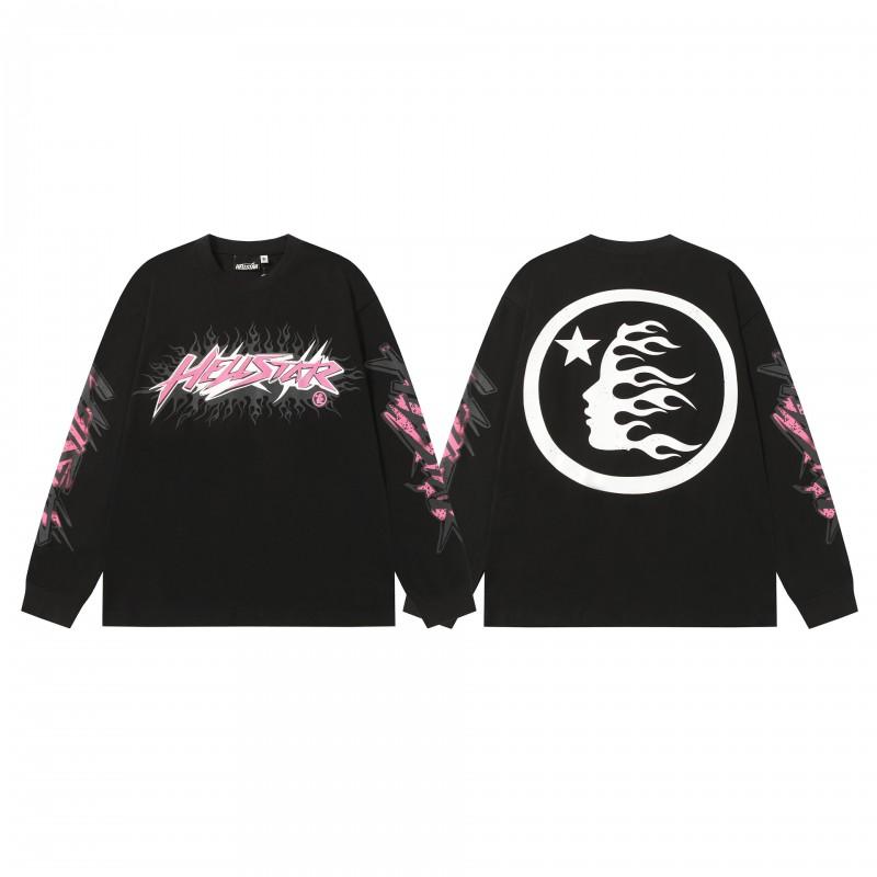 Hellstar Streetwear Vīriešu Kokvilnas T-krekls Ar