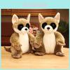 Cute Brown Avahi Laniger Cartoon Plush Doll Kid Toys For Children