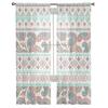 Petal Pattern Texture Feather Modern Printed Tulle Curtains for Bedroom Balcony Window Decor Creative Fashion Home Sheer Curtain