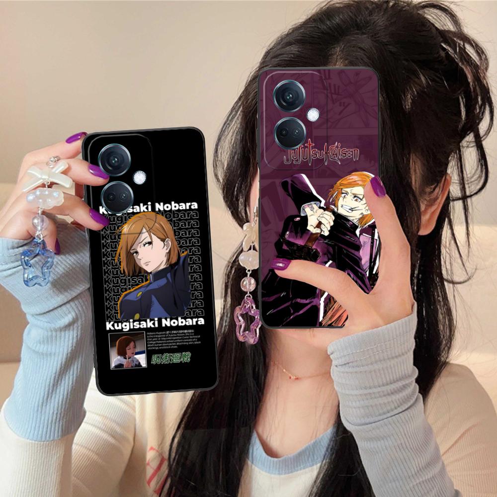 Jujutsu Kaisen Nobara Mobile Phone Case for OPPO Reno 14 13 12 11 10 9 8 7 6 5 F T Pro 5G Colorful Printing Cover Cover Pretty