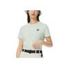 Li Ning Sports Life Series Enlightenment Solid Color Regular T-Shirt Women Tops Green AHSS312-2