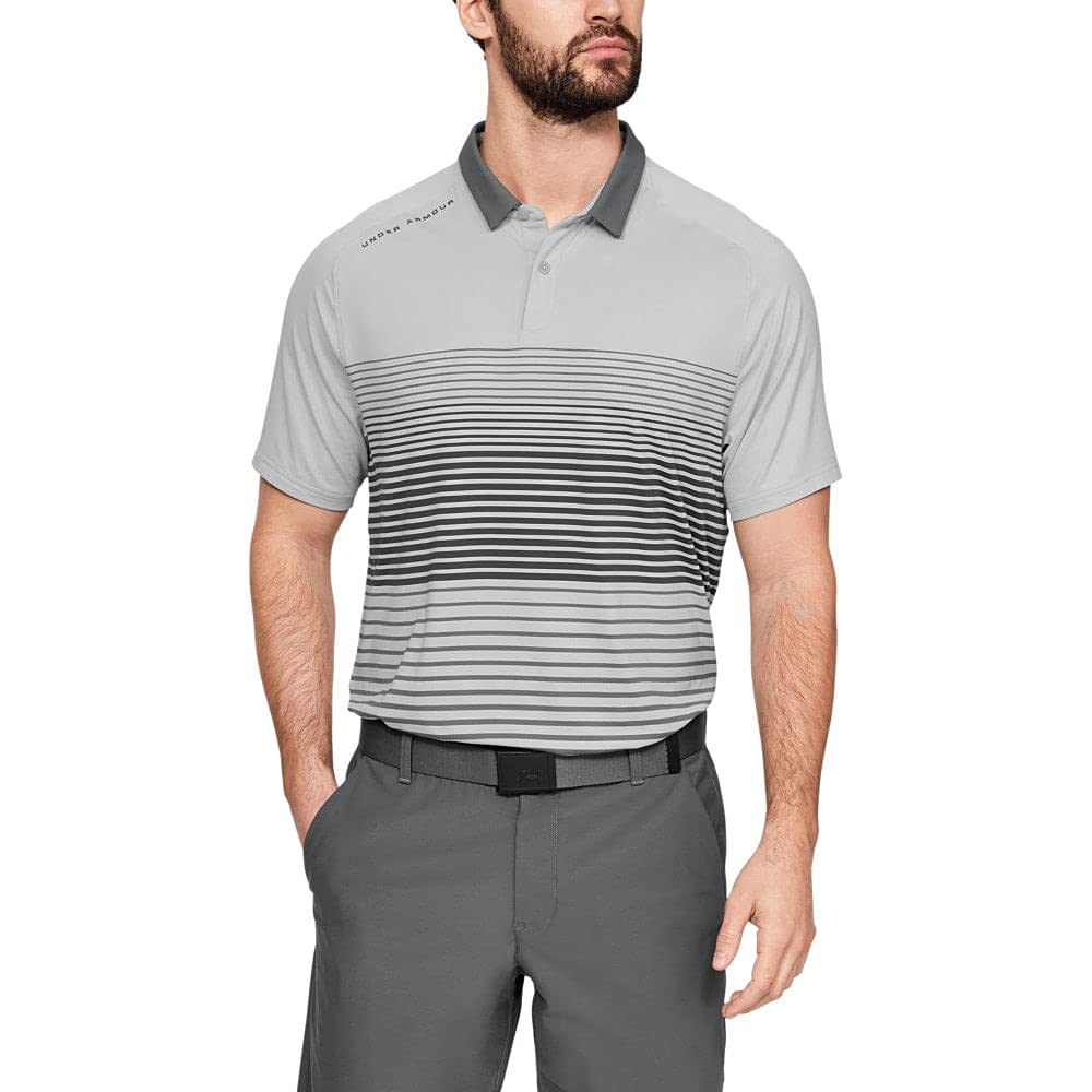 

Under Armour Power Play Polo Shirt GO Iso-Chill #1327034 MGA/PCG (Gray/L/Men s)