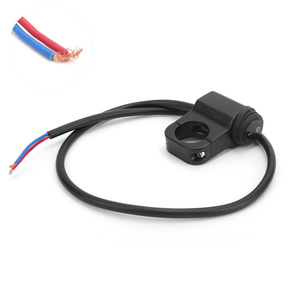 78in Handlebar Switch Headlight Hazard Fog Lamp On Off Button Accessory for Motorcycle ATV UTV