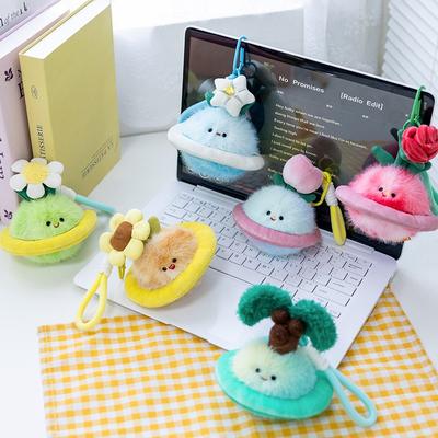 Saturn Earth Moon Jupiter Mercury Mars Plush Keychains Pendant Kawaii Girls Backpack Phone Plush Keyring Good Quality Pendant