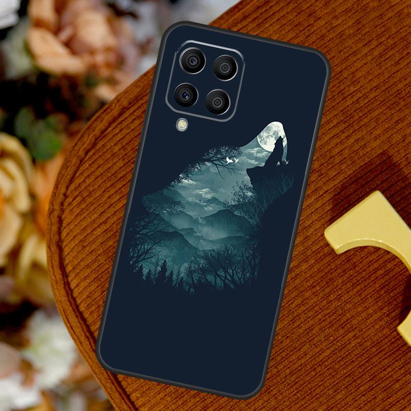 Wolf Howls Art For Samsung Galaxy M23 M33 M13 M53 M11 M51 M14 M34 M54 M15 M55 M20 M30s M12 M32 M52 Case