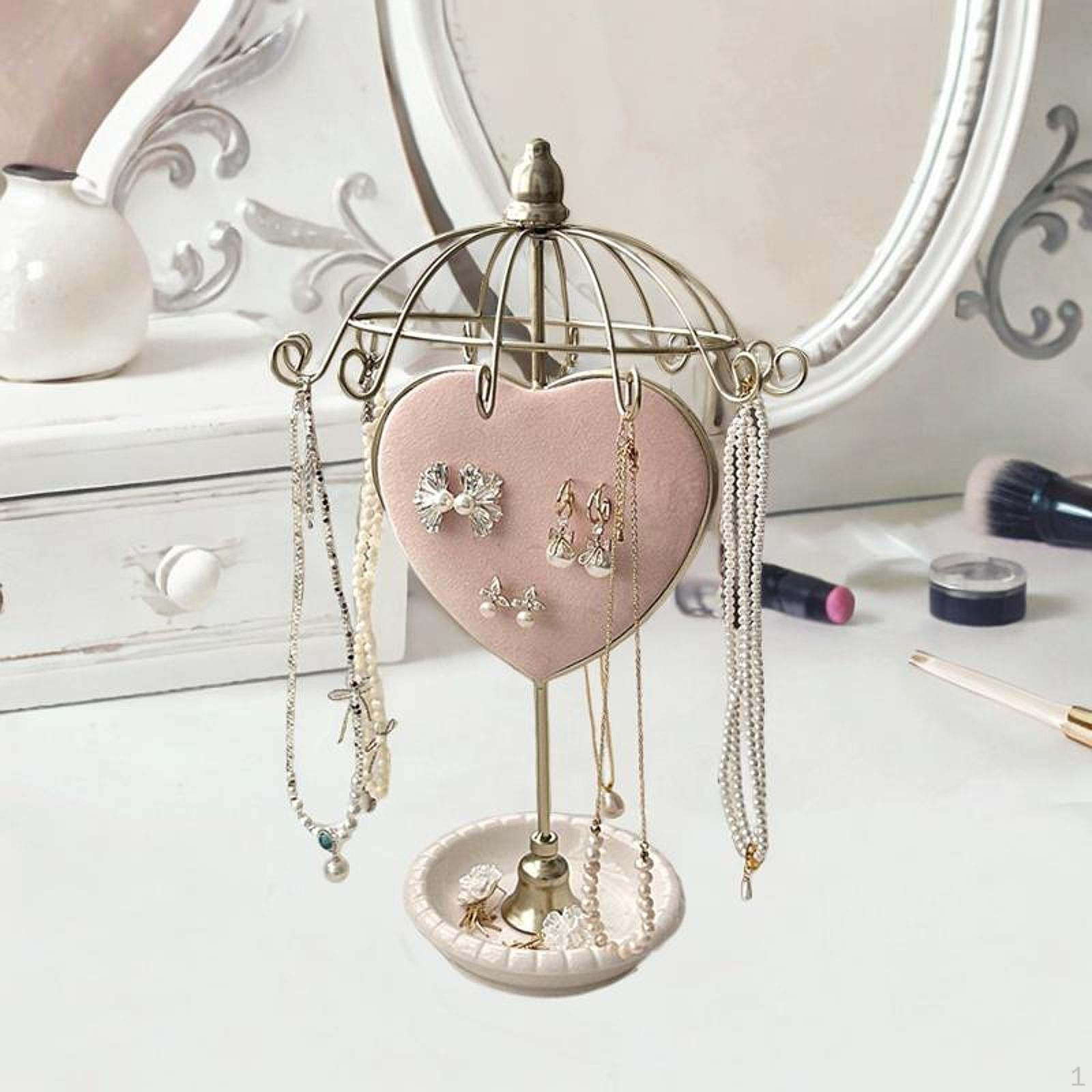 

Jewelry , Rotating Necklace Holder, Decorative Practical Organizer, Display Stand