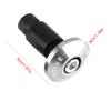 Akozon Handlebar End Caps Motorcycle Handlebar End Slide Plug Caps 22mm 7/8" for ATV Off-Road Racing (Silver)