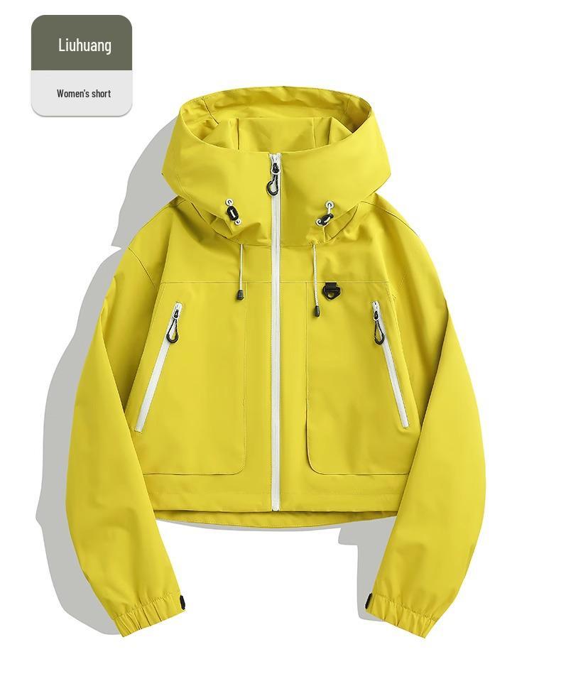 Woodpecker Women's Petite Windproof Jacket - Spring/Autumn Casual Style