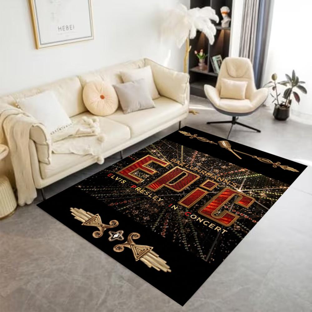 Elvis: Rock Legend Floor Mat Design for Bedrooms Balcony Entryway Decorate room Anti-slip Rug Anime Office Decor Best for Christmas