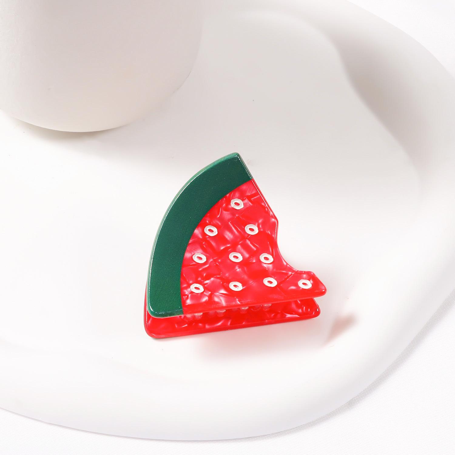 Бамбуковая Яо Креативная Заколка для Волос в виде Фрукта: Сладкий дизайн с клубникой и вишней