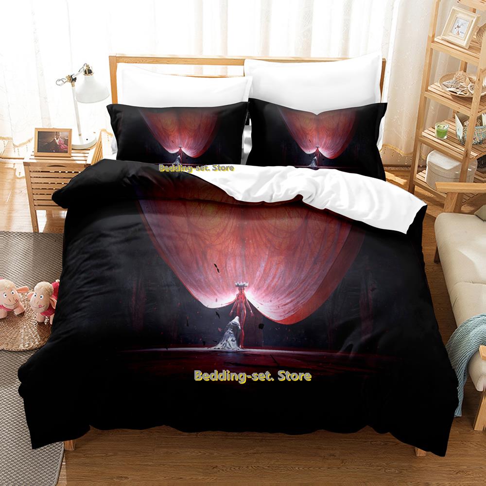 Comforter New Diablo Iv Bedding Set Single Twin Full Queen King Size Bed Set Adult Kid Bedroom Duvet Sets Anime Parure De Lit Bed