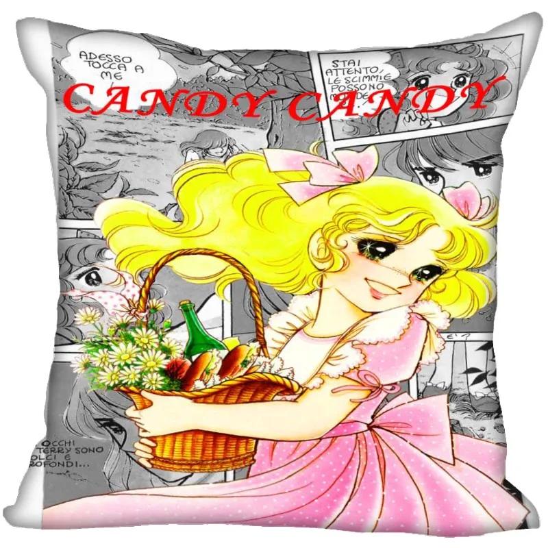 45x45cm Candy Candy Polyester Cushion Cover Children's Room Decoration Pillow Case Living Room Chair Sofa Home Decoration 1007