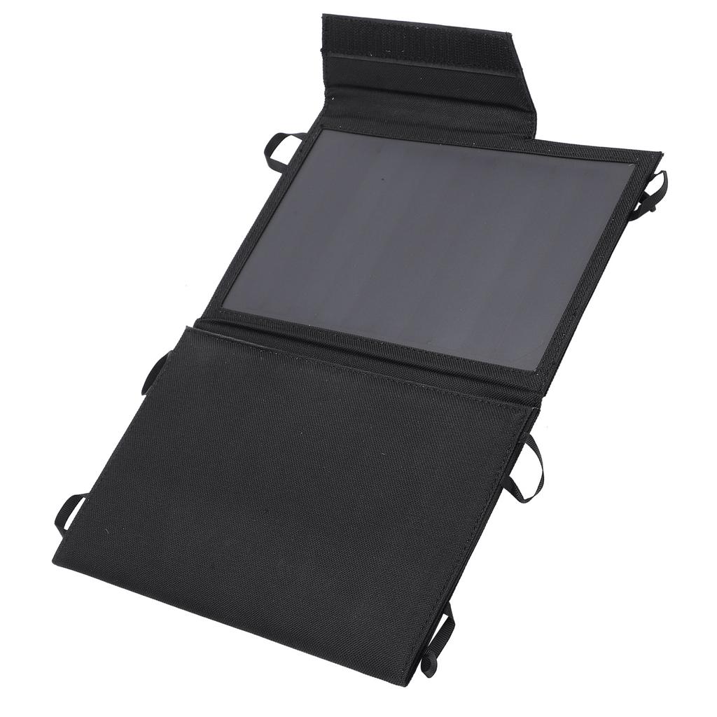 15W Solar Charger Foldable Solar Power Panel Charger with Dual USB Ports for Phones Tablets Speakers and Other Devices