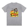 2026 Hot Sale Hamburger Cat Print T-Shirt for Women Men Summer Funny Casual Fashion Loose Streetwear Tops Crew Neck Short Sleeve T-shirts Tee