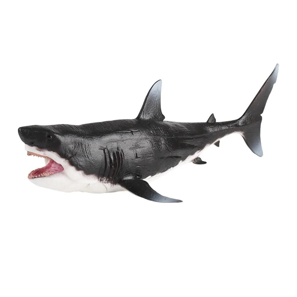 Plastic Big Shark Fish Model Wild Ocean Animal Statue  For Kids Children Birthday Gifts