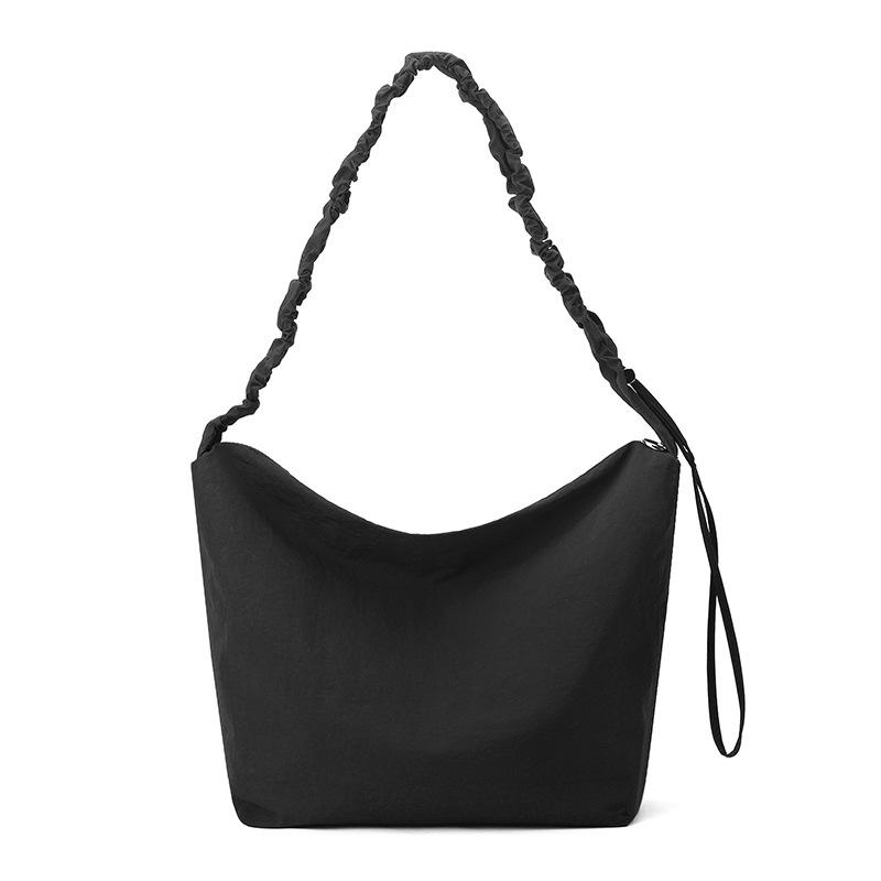 

Облака Плиссированная Сумка-ведро на плечо со шнурком Женская Однотонная Простая Ленивый ветер Сумка на плечо Свободная Маленькая Сумка-мессенджер