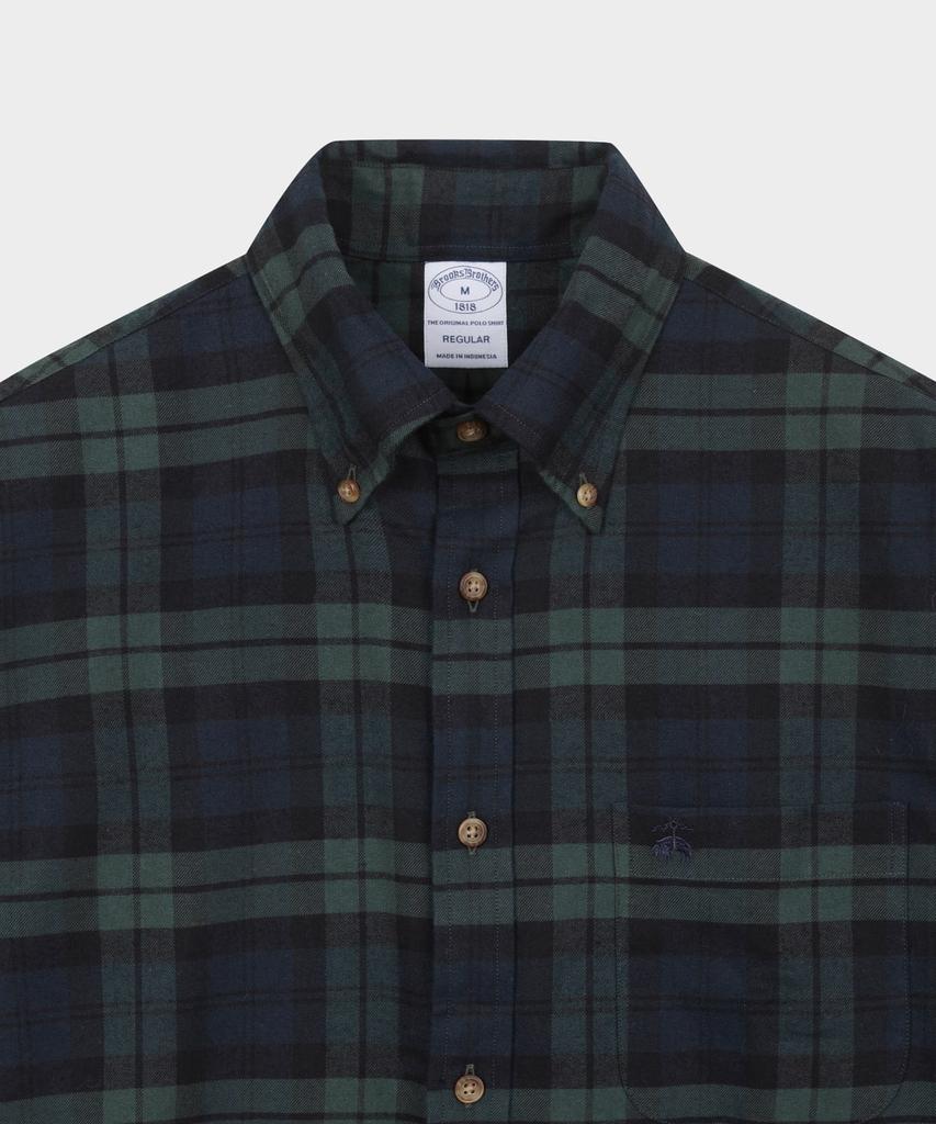 BROOKS BROTHERS Flannel Check Shirt (Multi) (Bbthmff401)