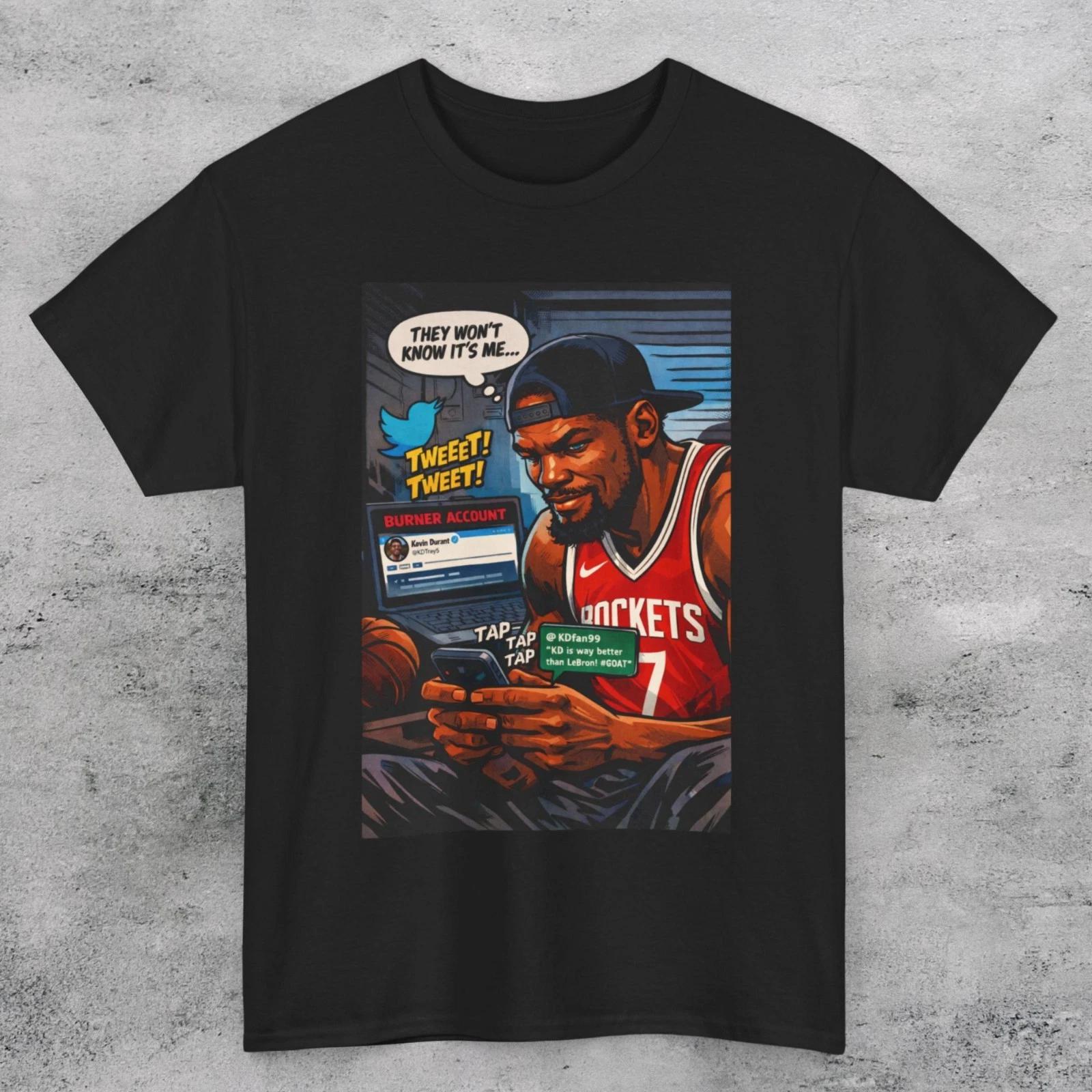KEVIN DURANT Burner Phone ROCKETS UNISEX T SHIRT XL