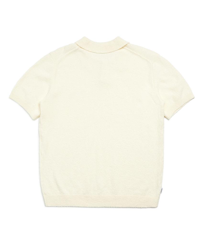 MARK GONZALES Angel Summer Polo Knit Top - Ivory