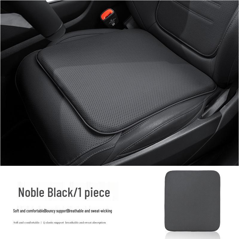 Breathable Nappa Leather Car Seat Cushion - Non-slip, Universal Fit for All Seasons