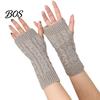 Elegant Winter Arm Warmers Women Ribbed Wrist Warmers, Stretchy Cable Knitted Fingerless Gloves, Stylish Fall Layering Sleeves Soft Warm Mitten, Half