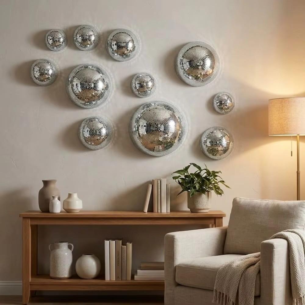 Mirror Finish Mirror Half Ball Mirror-surfaced Hemispherical Wall Decoration Party Backdrop Decor