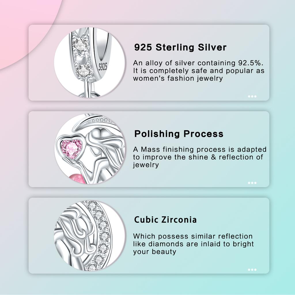 copper Colorful Crystal Dragon Pendant Charm Compatible With Bracelets Do It Yourself Bead Ms Premium Jewellery Valentines Birthday Gift