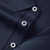 EMZ Men's Cotton-Feel Long-Sleeve Polo Shirt