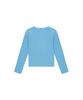 LEI AVERY Basic Cotton Long Sleeve Slim Fit T-Shirt (Blue)