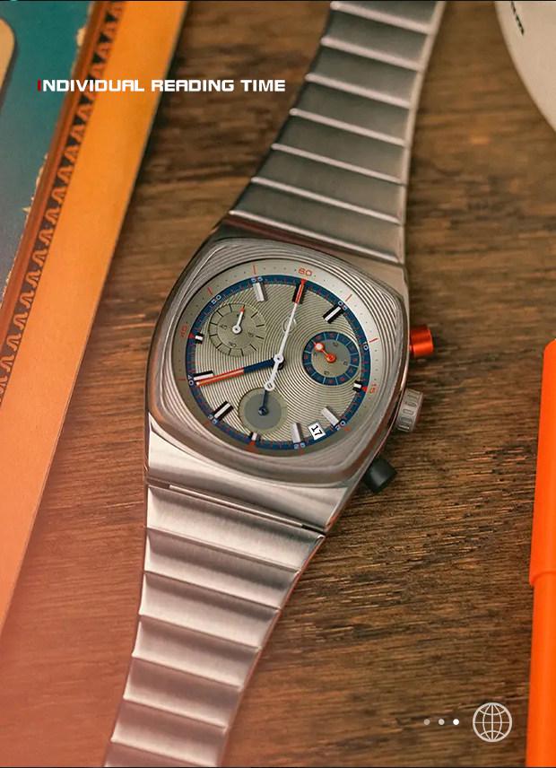 Wormhole Concept Tritium Sport Quartz Men's Business Watch