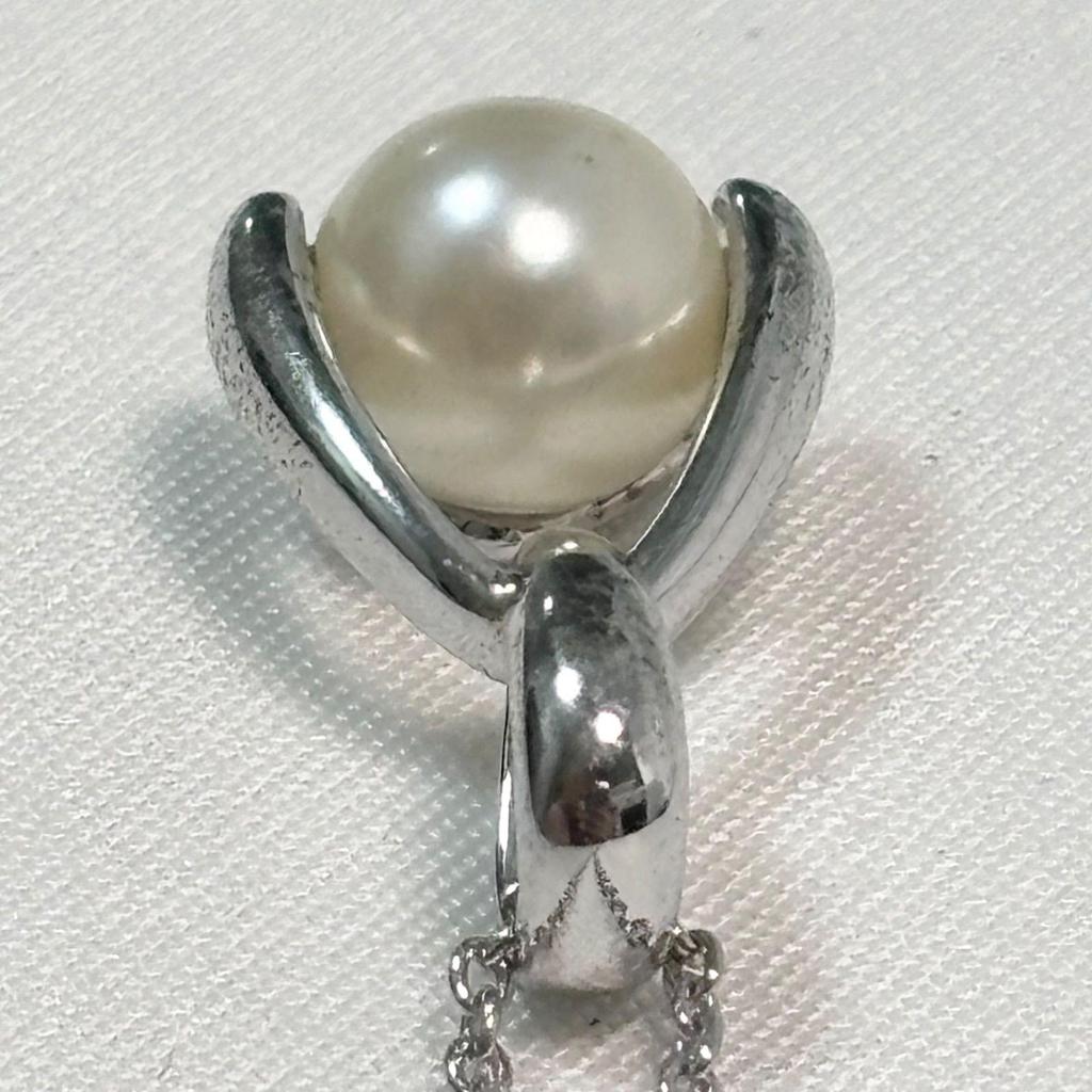 Used [Free Shipping] TASAKI/Tasaki Pearl/Tasaki Pearl/Necklace/Pendant/Silver/925/Pearl/Accessories/Used Item